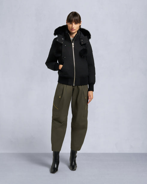 MOOSE KNUCKLES Debbie Bomber (shearling) Womens Apparel